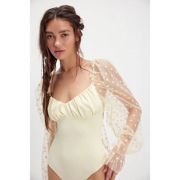FREE PEOPLE INTIMATELY Molly At Midnight Bodysuit - - Picture 2 of 9